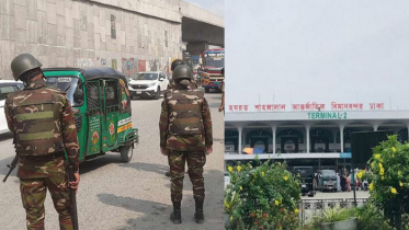 বিমানবন্দর এলাকায় কঠোর নিরাপত্তা, কাজ করছে সেনাবাহিনীও