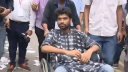 হুইল চেয়ারে করে ভোট কেন্দ্রে মেঘমল্লার বসু