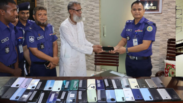 পটুয়াখালীতে চুরি হওয়া ৭০টি মোবাইল উদ্ধার