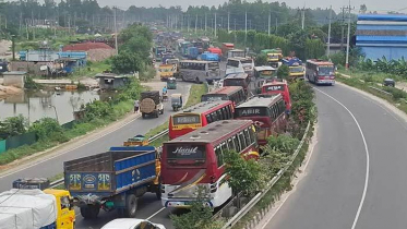 ঢাকা-টাঙ্গাইল-যমুনা সেতু মহাসড়কে ১৭ কিলোমিটার ধীরগতি