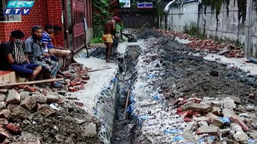 রাস্তা খোঁড়াখুঁড়িতে কমেনি সমন্বয়হীনতা (ভিডিও)