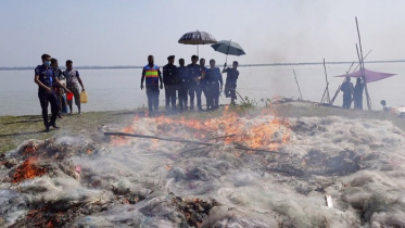 ইলিশ শিকারের দায়ে বরিশালে আটক ১৪