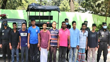 আশুলিয়ায় আইপিএলের ৯ জুয়াড়ি গ্রেফতার 