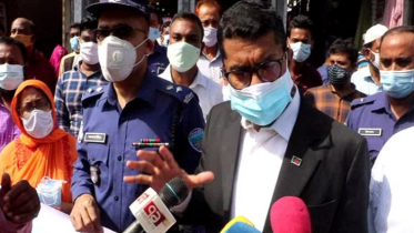 মাস্ক না পরায় নোয়াখালীতে কয়েকজনকে জরিমানা