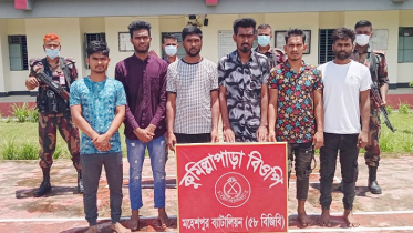 ভারত থেকে অনুপ্রবেশ, মহেশপুর সীমান্তে আটক ১৭