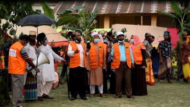 বরগুনায় ঘূর্ণিঝড় প্রস্তুতিমূলক মাঠ মহড়া অনুষ্ঠিত