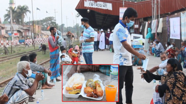 নোয়াখালীতে ভাসমানদের জন্য লঙ্গরখানায় ইফতার