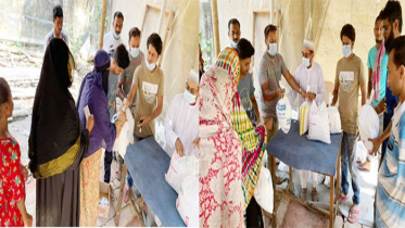 রেখা ফাউন্ডেশনের উদ্যোগে ঈদ সামগ্রী বিতরণ