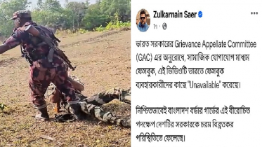 বিজিবির পা ধরে বিএসএফের ক্ষমা প্রার্থনা, ভিডিও অপসারণ করল ভারত