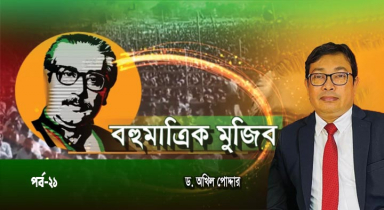 ঢাকা বিশ্ববিদ্যালয়ে কর্মচারীদের আন্দোলনে নেতৃত্ব দেন শেখ মুজিব