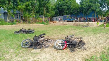 ফরিদপুরে পাটক্ষেত দিয়ে ধান নেওয়াকে কেন্দ্র করে বিরোধ: তিন মোটরসাইকেল পুড়িয়ে ছাই, আহত ১