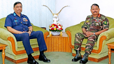নৌ ও বিমান বাহিনী প্রধানের সাথে সেনা প্রধানের বিদায়ী সাক্ষাৎ