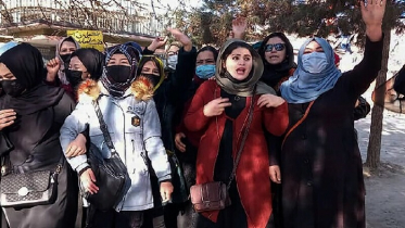 বিশ্ববিদ্যালয়ে নিষিদ্ধ করার প্রতিবাদে আফগান নারীদের বিক্ষোভ