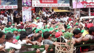 রাজধানীর নয়াপল্টনে বিএনপির শ্রমিক সমাবেশে জনতার ঢল