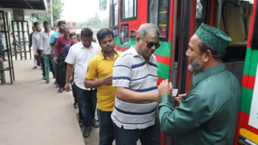 এলিভেটেড এক্সপ্রেসওয়েতে চালু হলো বিআরটিসি বাস