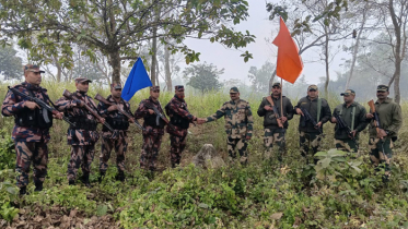 পাঁচবিবি সীমান্তে বিএসএফের কাঁটাতারের বেড়া দেওয়ার চেষ্টা, বিজিবির বাধা