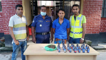 বাগেরহাটে গাজা ও ফেনসিডিলসহ যুবক আটক