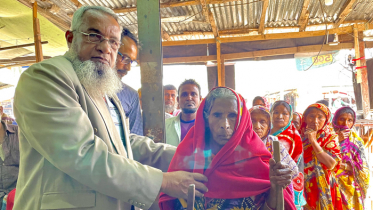 বাউফলে ২শ’ শীতার্তের মাঝে কম্বল বিতরণ