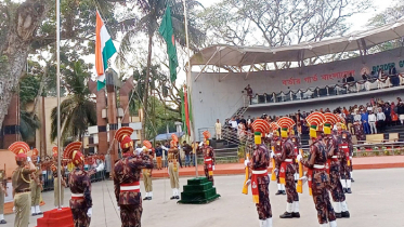 বিজিবি-বিএসএফের দৃষ্টিনন্দন ‘রিট্রেট শিরোমনি’ অনুষ্ঠিত