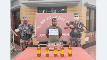 বেনাপোলে বিদেশি মদসহ যুবক আটক