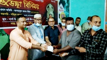 শার্শার ২৬টি পূজা মণ্ডপে মেয়র লিটনের অনুদান 