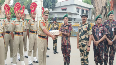 বেনাপোল চেকপোস্টে বিজিবি-বিএসএফ ‘রিট্রেট শিরোমনি’ অনুষ্ঠিত