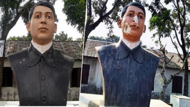 কুষ্টিয়ায় বাঘা যতীনের ভাস্কর্য ভাঙচুর
