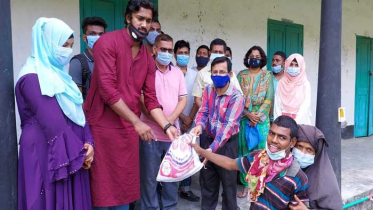 ভোলায় জেলে পল্লীর শিশুদের মাঝে মানবিক সহায়তা প্রদান