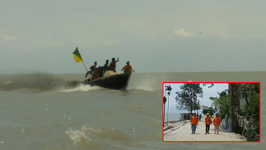 ঘূর্ণিঝড় ইয়াস প্রভাবে ভোলায় ঝড়ো বাতাস, নদী উত্তাল