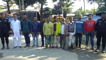 ব্রাহ্মণবাড়িয়ায় ১৪ জুয়ারি ও মাদকসেবী গ্রেপ্তার