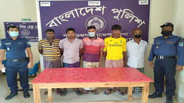 চুয়াডাঙ্গায় ৫ জুয়াড়ি গ্রেফতার