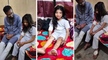 সৌদিতে দুর্ঘটনায় মা-বাবা-বোন হারানো সেই ফাইজা বাড়ি ফিরেছে