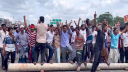 ভাঙ্গা উপজেলা পরিষদ ও থানায় হামলা-ভাঙচুর-আগুন