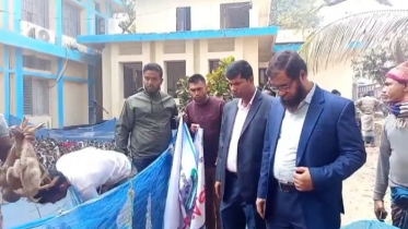 ফরিদপুরে  সুফলভোগী খামারিদের মাঝে হাস বিতরণ