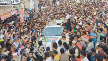 ফরিদপুরে চৌধুরী নায়াব ইউসুফের নির্বাচনী গণমিছিল জনসমুদ্রে পরিণত