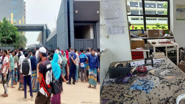 গাজীপুরে পোশাক কারখানায় শ্রমিক নিহতের ঘটনায় বিক্ষোভ ও ভাঙচুর