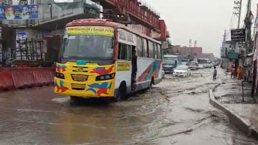 গাজীপুরে প্রবল বর্ষণ, সড়কে জলাবদ্ধতার সৃষ্টি