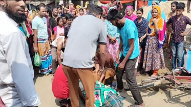 প্রাইভেটকারের ধাক্কায় ভ্যানচালক নিহত, পথচারী আহত