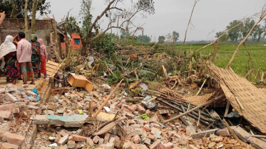 দিনাজপুরে কালবৈশাখী ঝড়ে লণ্ডভণ্ড পাঁচটি গ্রাম