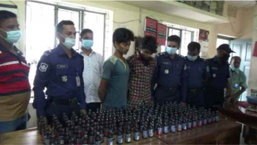 ঘোড়াঘাটে ১৭১ বোতল ফেনসিডিল উদ্ধার, আটক ২ 