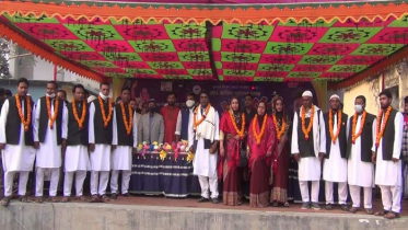 হাকিমপুর পৌরসভার নবনির্বাচিত মেয়র ও কাউন্সিলরবৃন্দ সংবর্ধিত