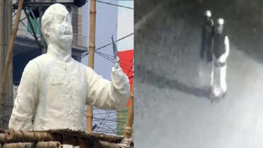 জাতির পিতার ভাস্কর্য ভাঙচুরের ঘটনায় আটক ৪