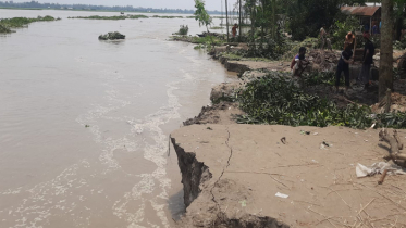 বন্যার পানি কমতেই কুড়িগ্রামে ভাঙনের থাবা বন্যার পানি কমতেই কুড়িগ্রামে ভাঙনের থাবা