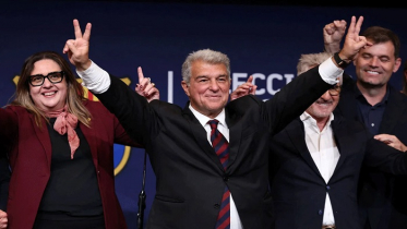 নিরঙ্কুশ জয়ে টানা দ্বিতীয়বার বার্সেলোনার সভাপতি লাপোর্তা