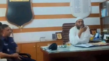 থানায় ঢুকে ওসির চেয়ারে বসে পড়লেন এমপি, ভিডিও ভাইরাল