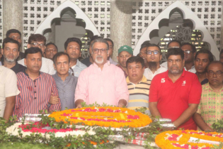 শেরে বাংলা`র ৬২তম মৃত্যুবার্ষিকীতে যুবলীগের শ্রদ্ধা 