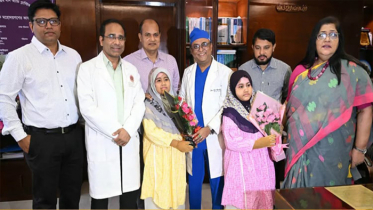 মাইলস্টোন দুর্ঘটনা: সাড়ে তিন মাস পর বাড়ি ফিরলো যমজ দুই বোন