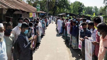 ৬ বারের ইউপি সদস্য কাশেম হত্যার বিচার দাবিতে মানববন্ধন