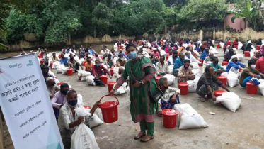 মৌলভীবাজারে জেলে সম্প্রদায়ের মাঝে খাদ্যসামগ্রী বিতরণ