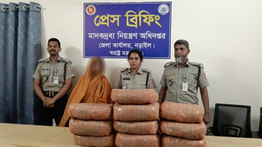 নড়াইলে ৩৮ কেজি গাঁজাসহ এক নারী আটক